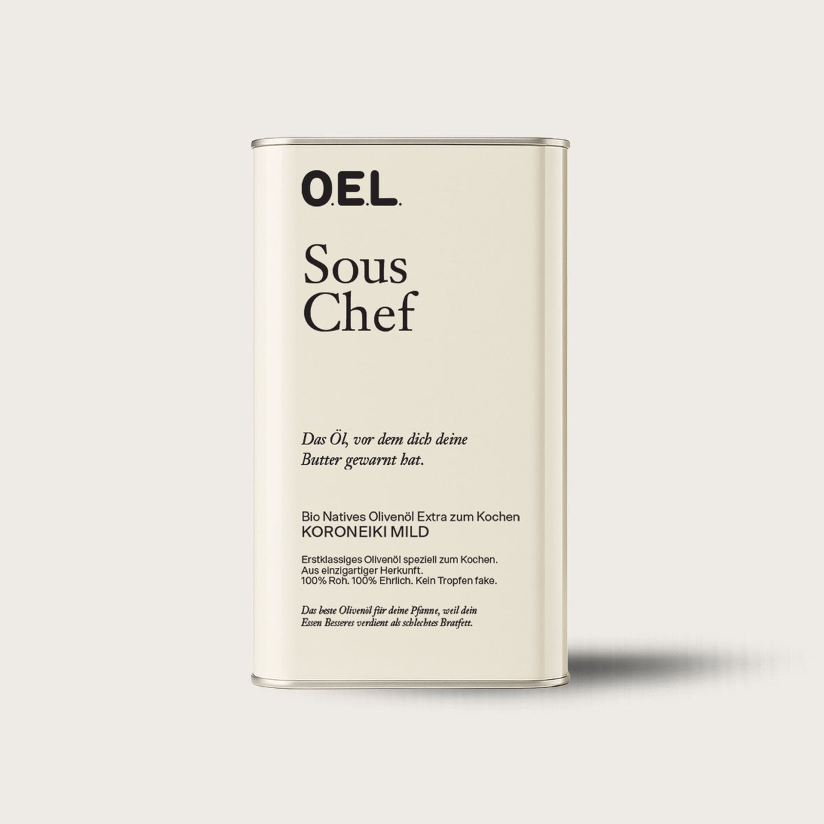Bio-Olivenöl "Sous Chef" Mild – Kanister · 1 l | O.E.L.