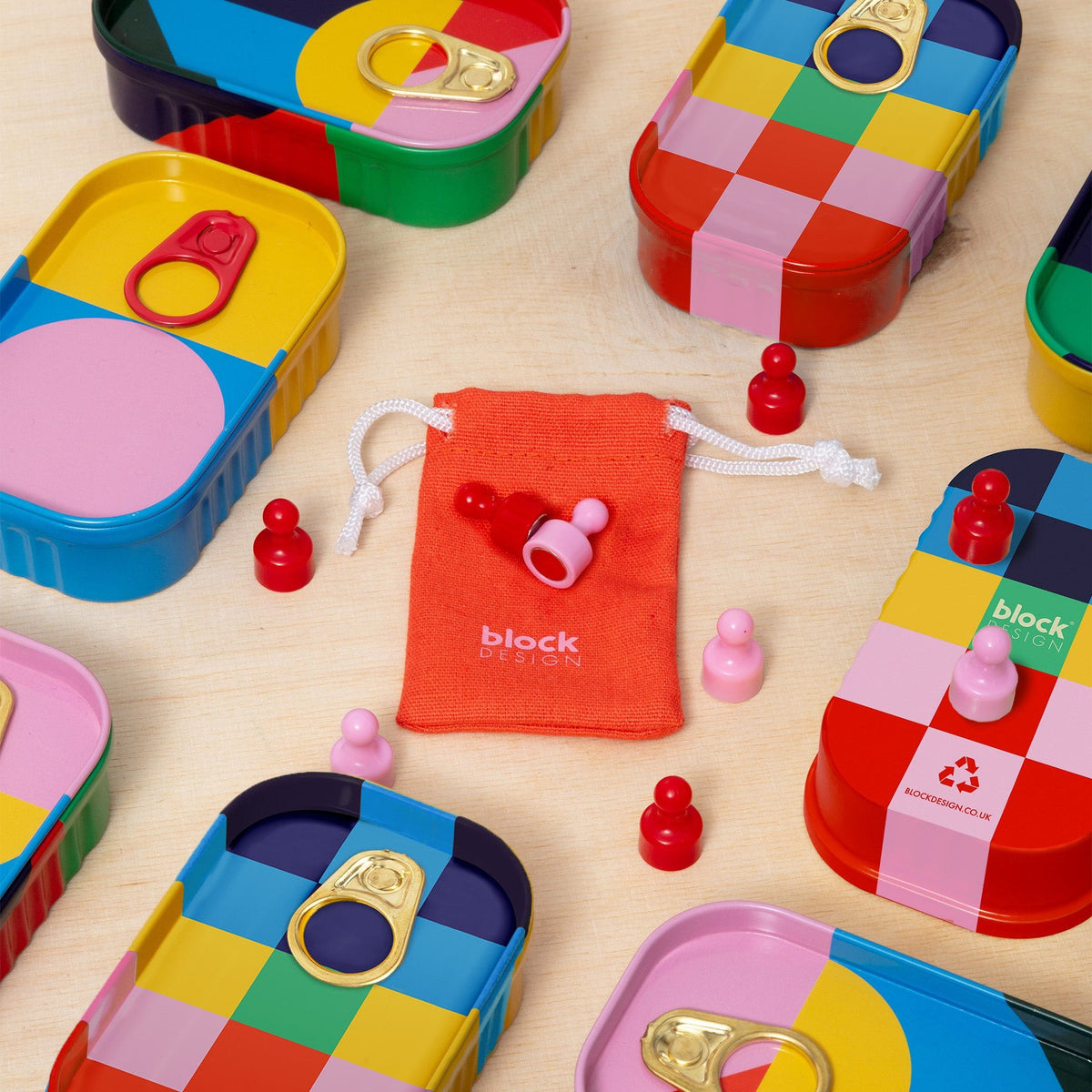Reisespiel "Tic Tac Toe" – magnetisch · in Dose | Block Design