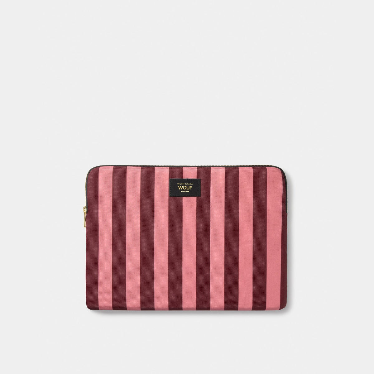 Laptophülle Sophie – Recycelt · Rosa Streifenmuster · 13-14" | Wouf