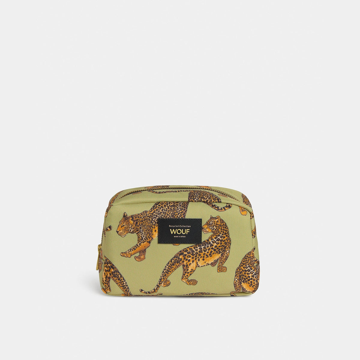 Kulturbeutel "Avo Leopard" – Grün · Leopardenmuster · 20 cm | Wouf