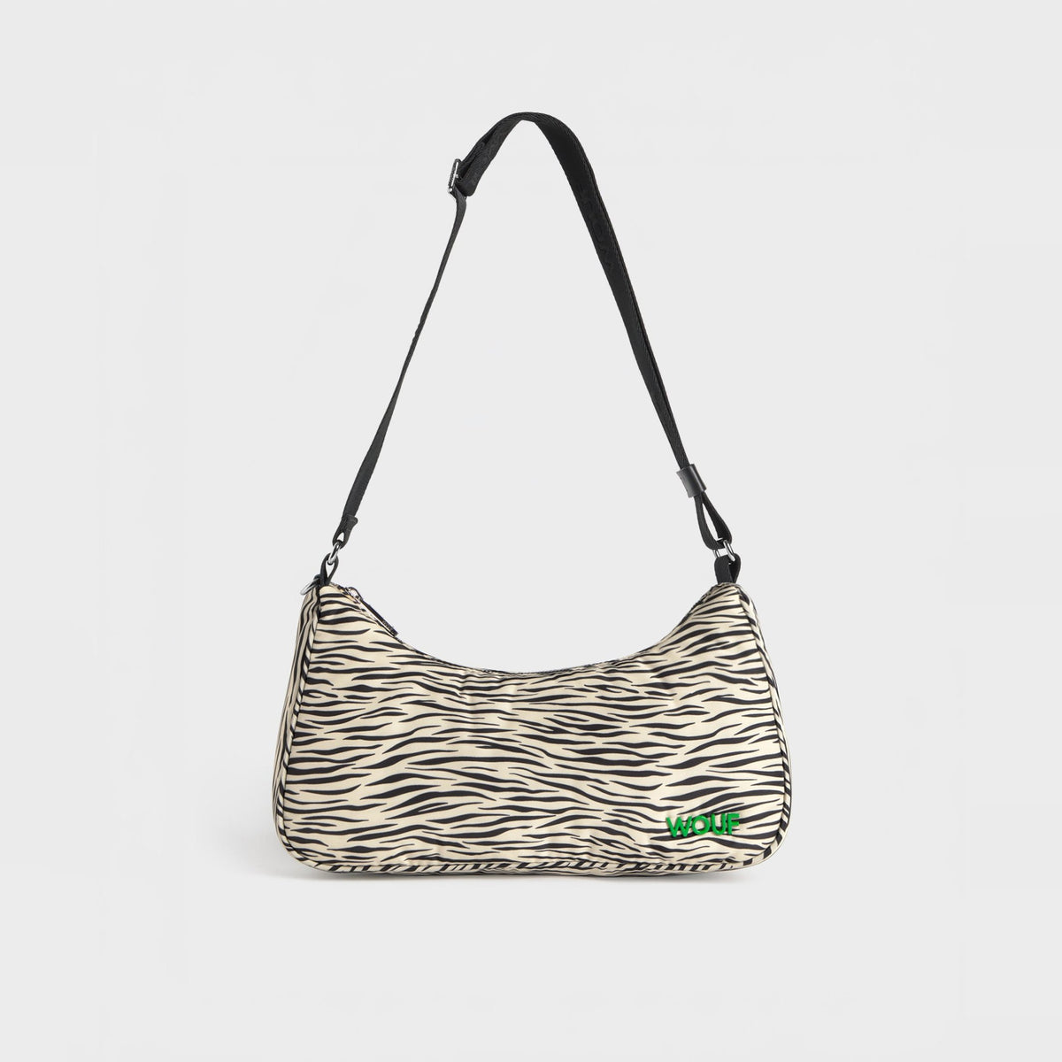 Schultertasche "Zebra Hit" – Beige · Recycelt · 31 x 16 cm | Wouf