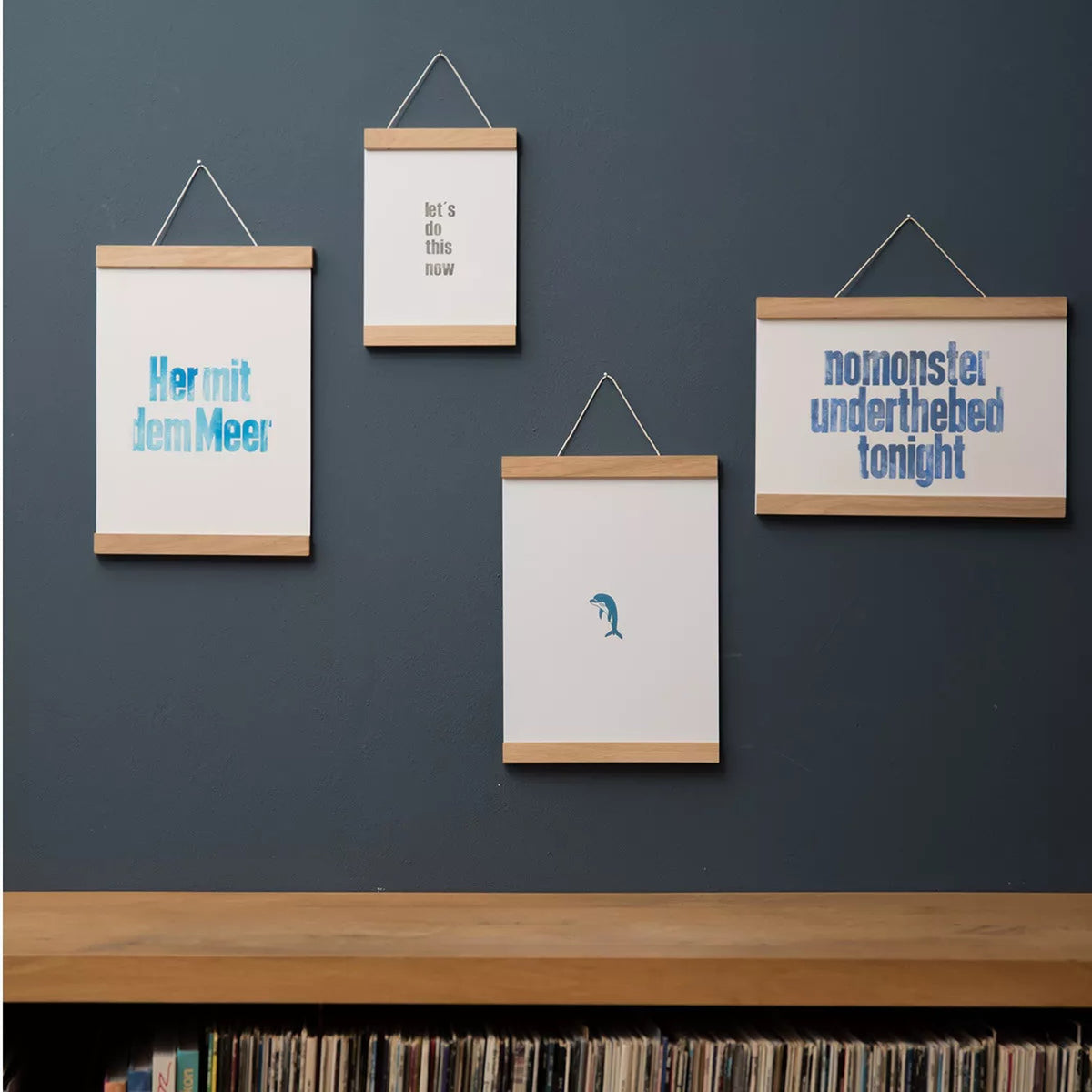 Magnetische Bilderleiste A2 – Eiche · 42 cm | side by side