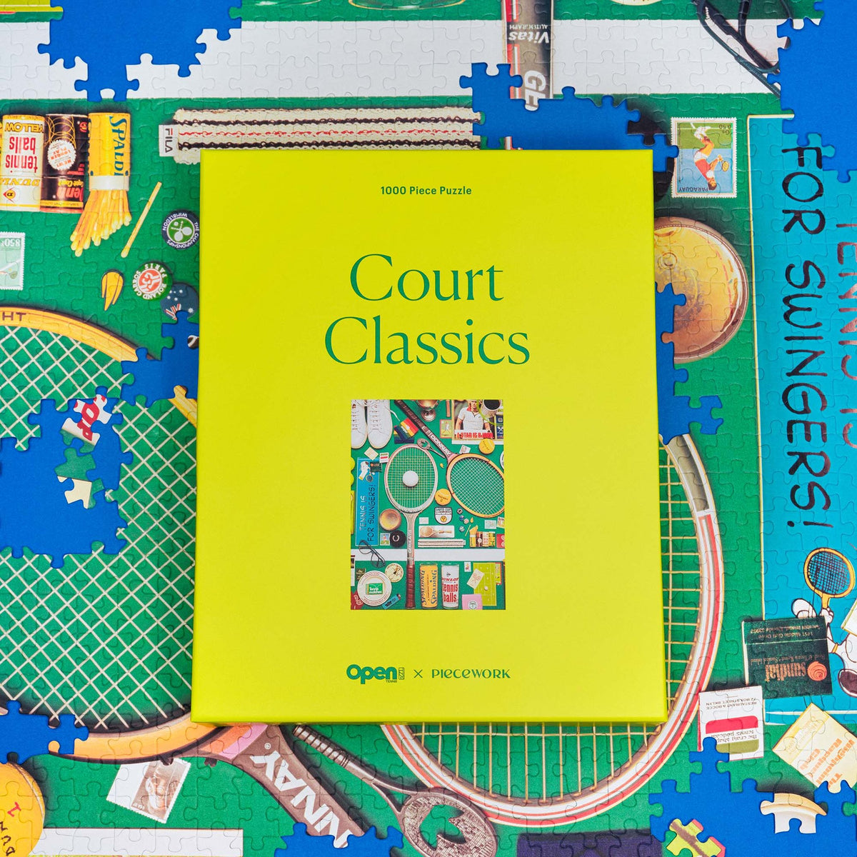 Tennis-Puzzle "Court Classics" – 1000 Teile · 49 × 68 cm | Piecework
