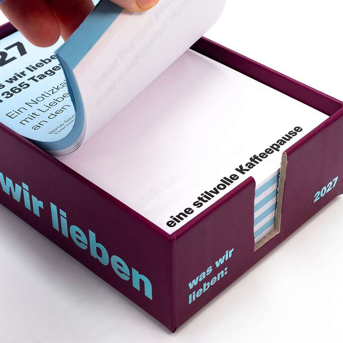 Desk Calendar "Was Wir Lieben" 2027 – German Edition | Hermann Schmidt