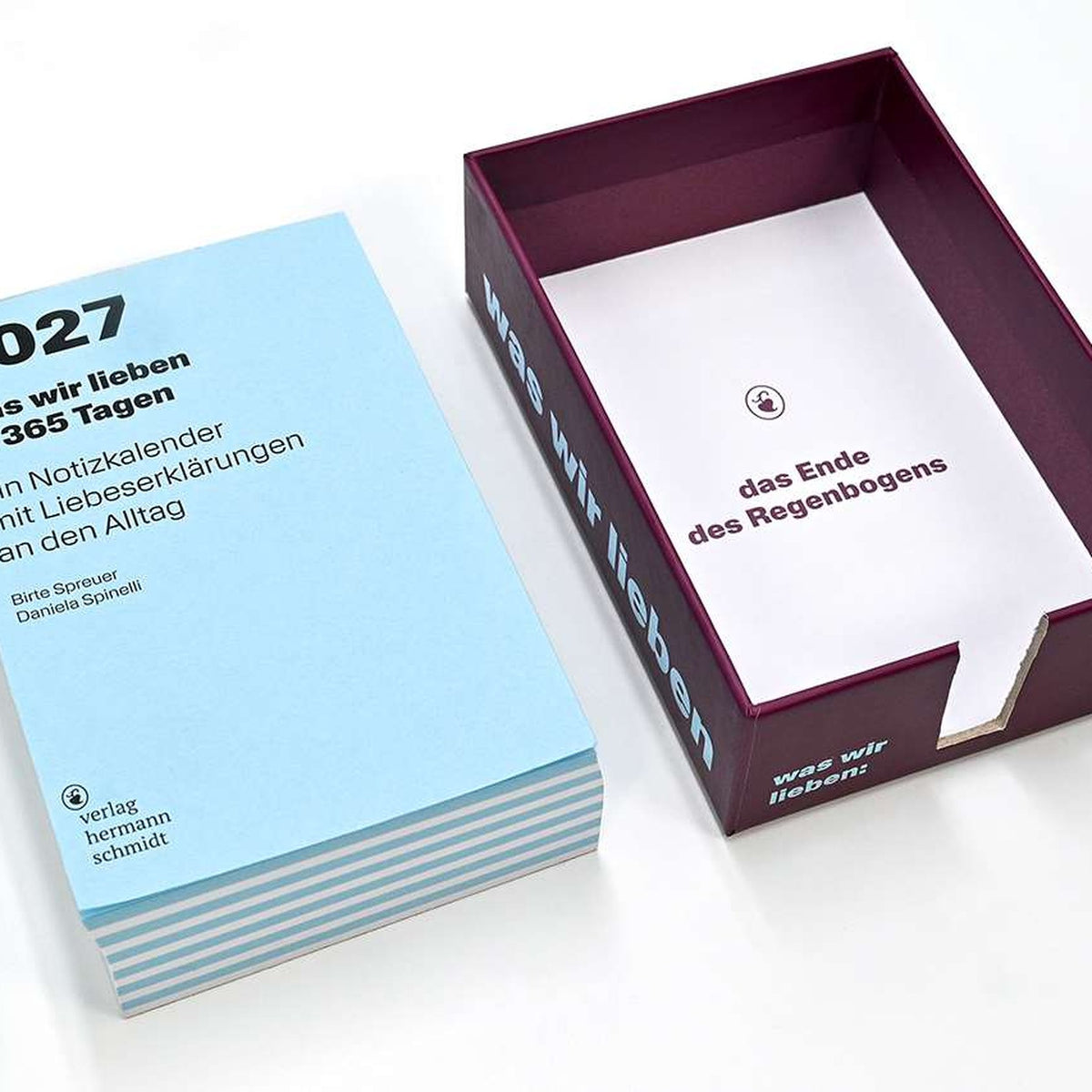 Desk Calendar "Was Wir Lieben" 2027 – German Edition | Hermann Schmidt