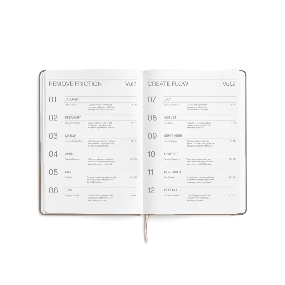 Tagesplaner 2027 2er-Set – Steinpapier · A5 Hardcover · Ebony | Karst