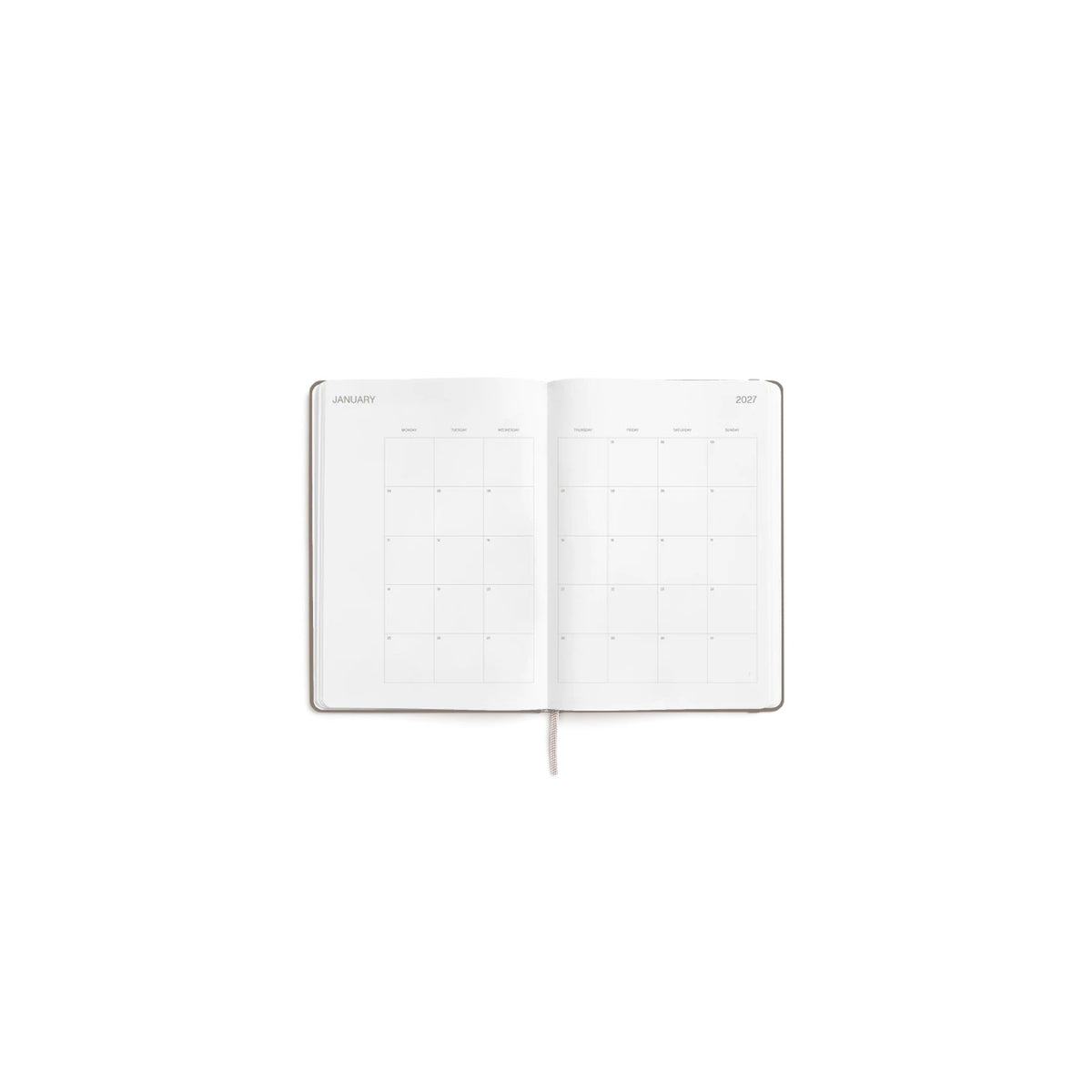 Tagesplaner 2027 2er-Set – Steinpapier · A5 Hardcover · Latte | Karst