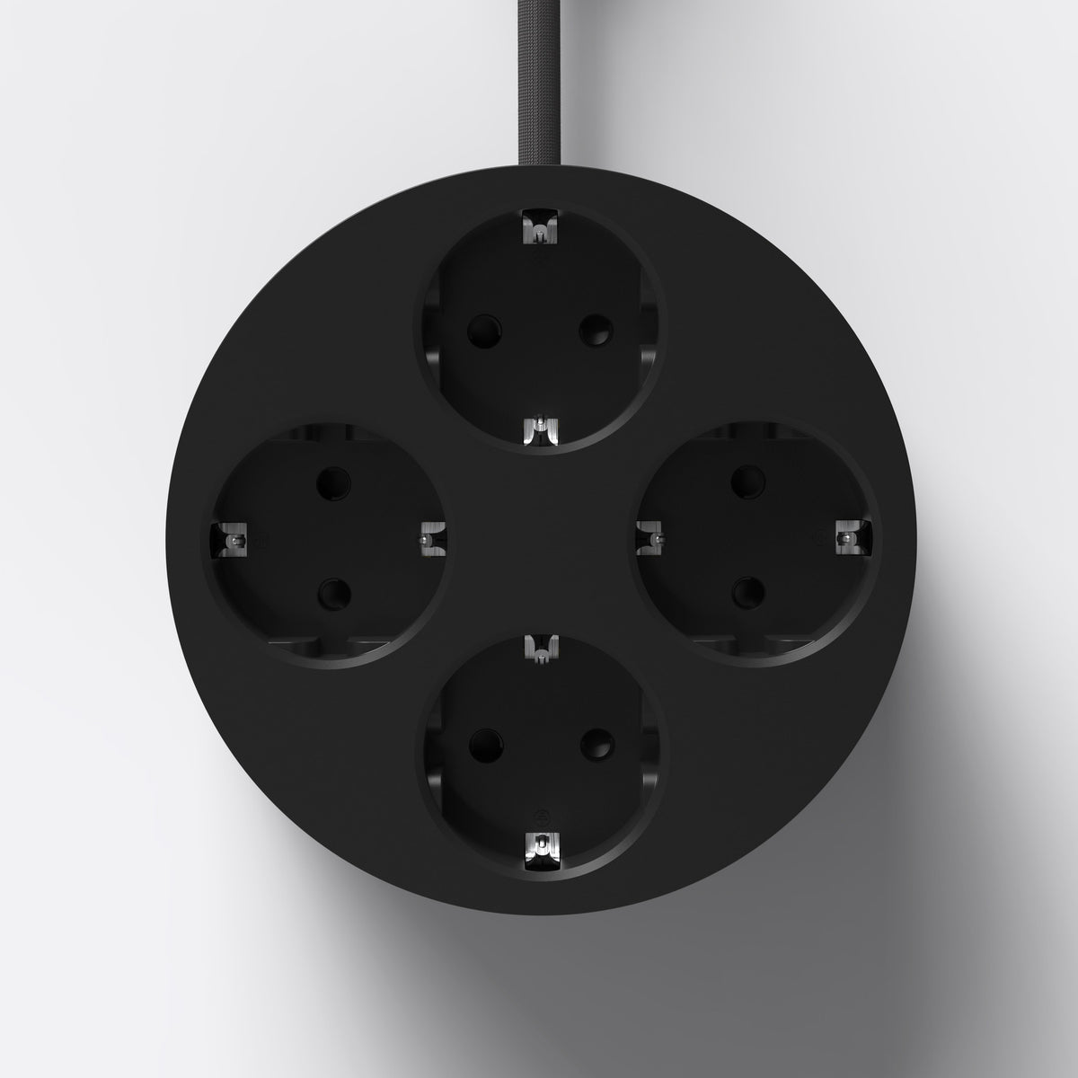 Power Strip Circular C2 – 4 Sockets Round, Ø 12.4 cm | Cords