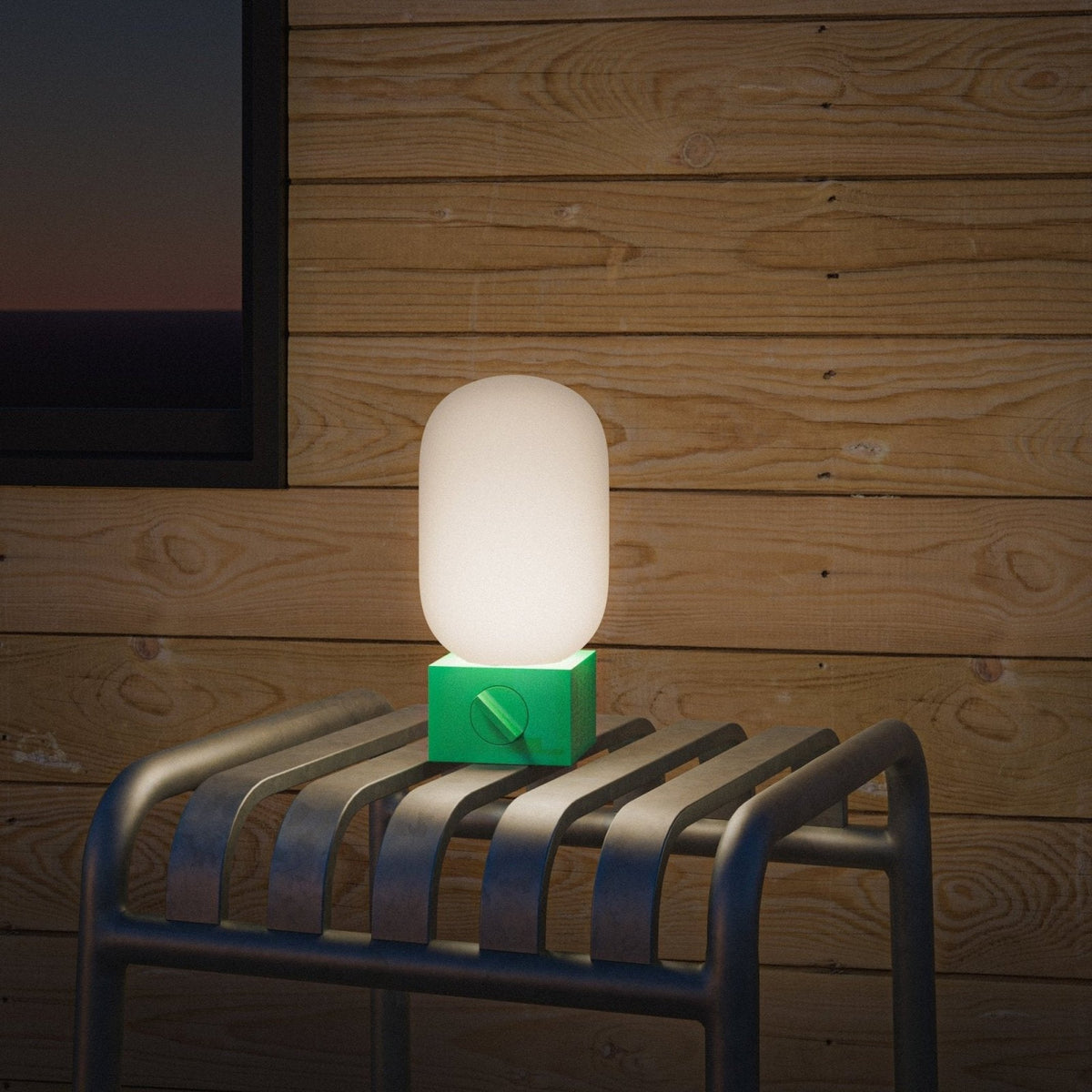 Akku-Leuchte "POP Light" – Dunkelgrün · 23 cm | Native Union