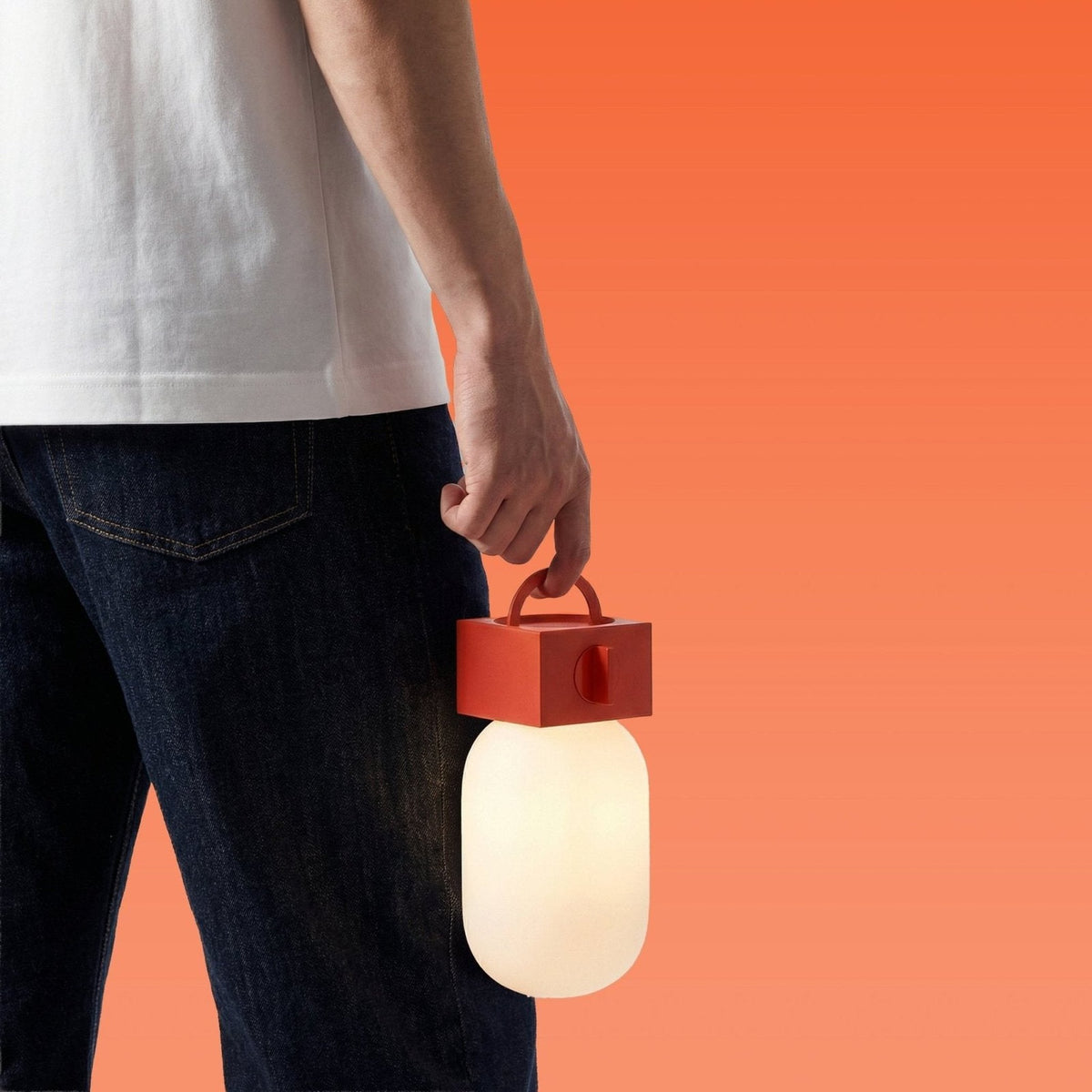 Akku-Leuchte "POP Light" – Rot · 23 cm | Native Union