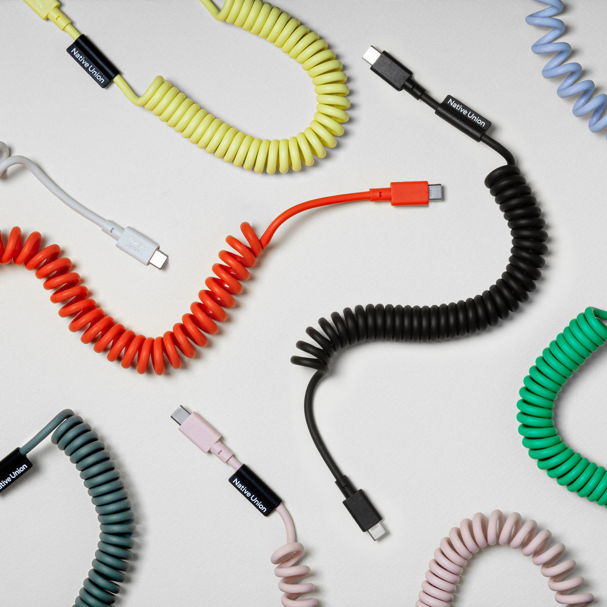 USB-C Kabel "POP Cable" – 1,2 m Spiralkabel, 60 W | Native Union