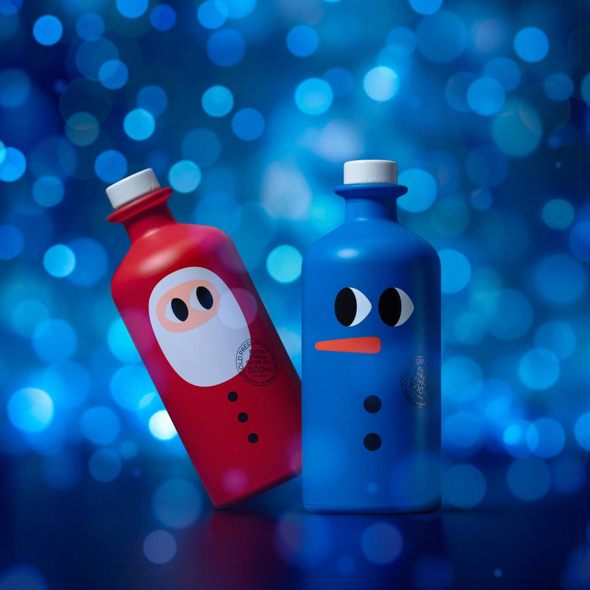 Olivenöl-Set "Santa & Snowman" · 2 × 500 ml | yiayia and friends