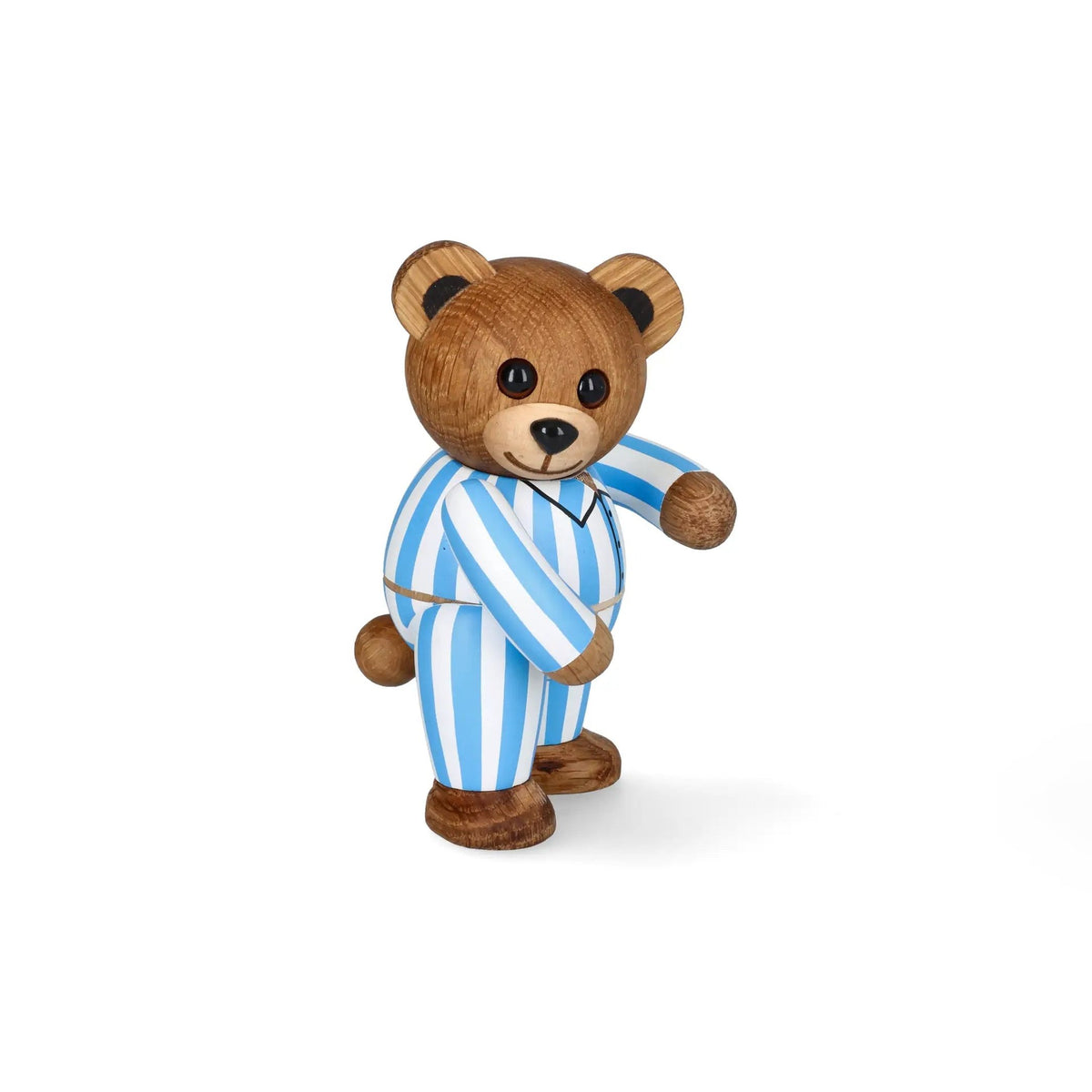 Houten teddybeer "Sleepy Blue" – Eiken · 11,8 cm | Spring Copenhagen