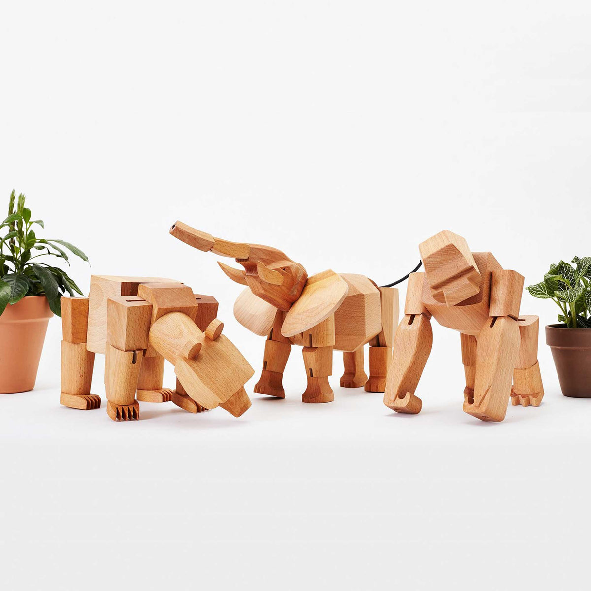 HOLZ KREATUREN | Bewegliche HOLZTIERE | David Weeks | Areaware