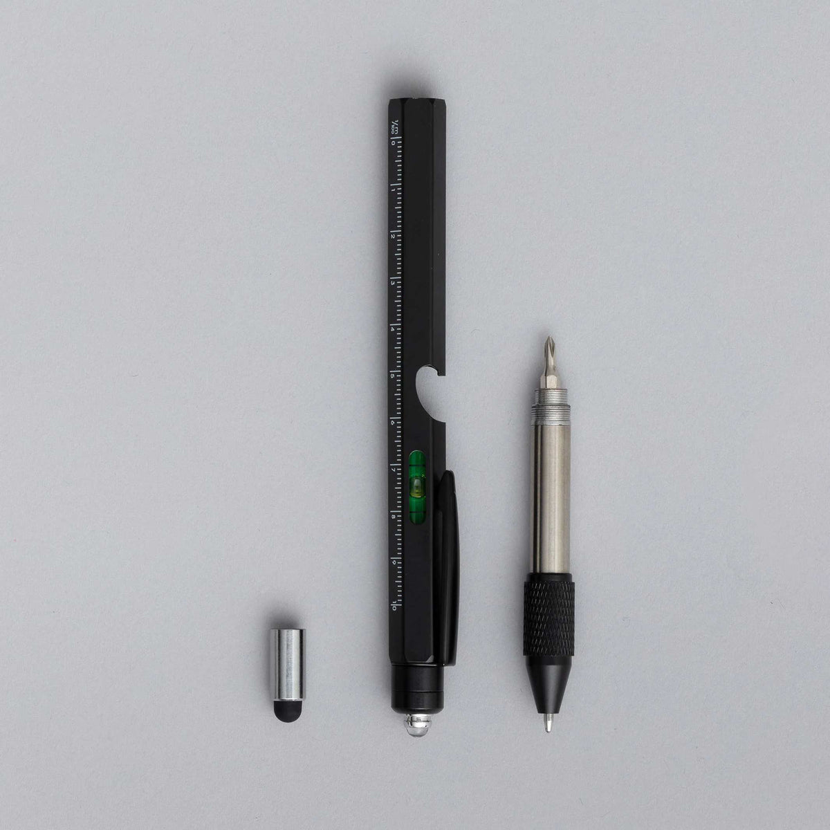 9 in 1 Tool Pen - schwarzer Multifunktions-Kugelschreiber | Block Design