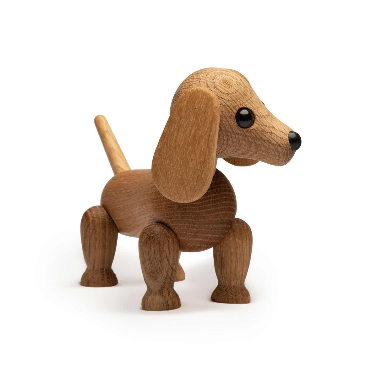 Holz-Dackelwelpe Amigo Klein – Mahagoni · 15 cm | Spring Copenhagen