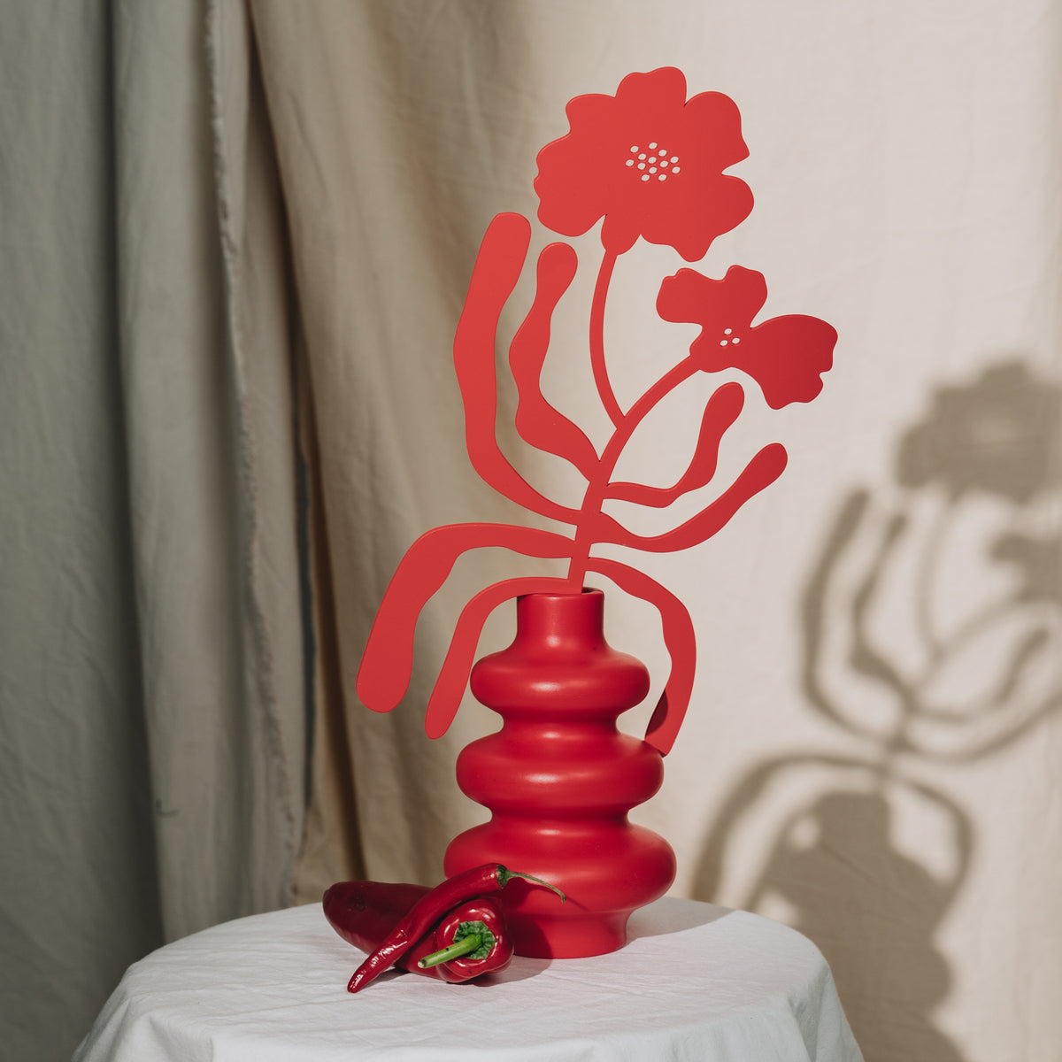 FLOWERS - Holzblumenstrauß - Set aus 3x Blumen & 2x Blätter | milin