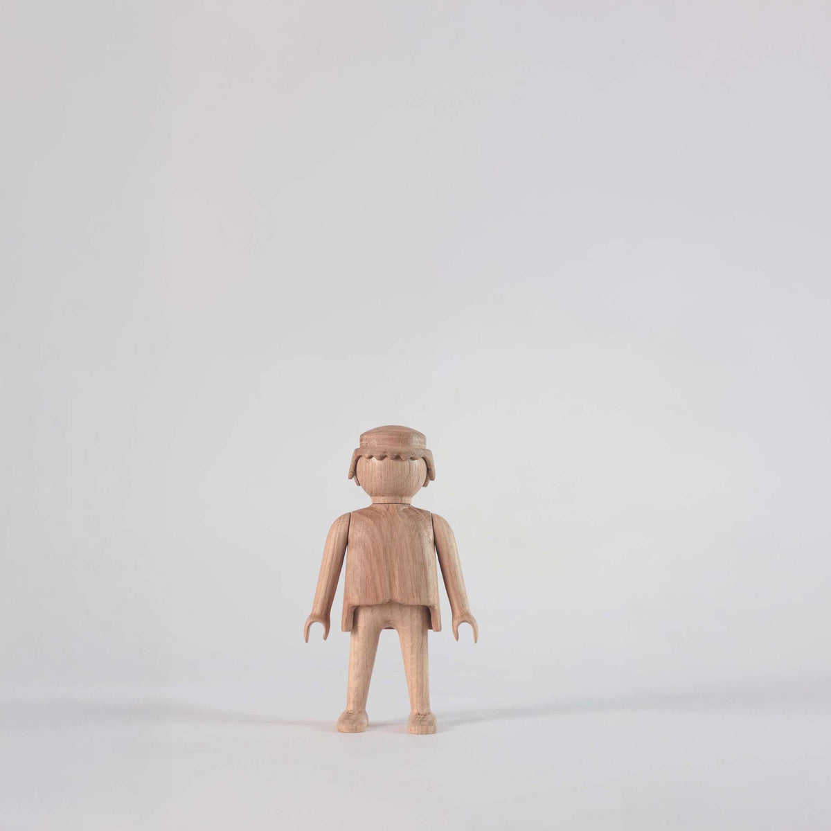 Wooden Figure Playmobil Man Mini – Oak · 10 cm | boyhood
