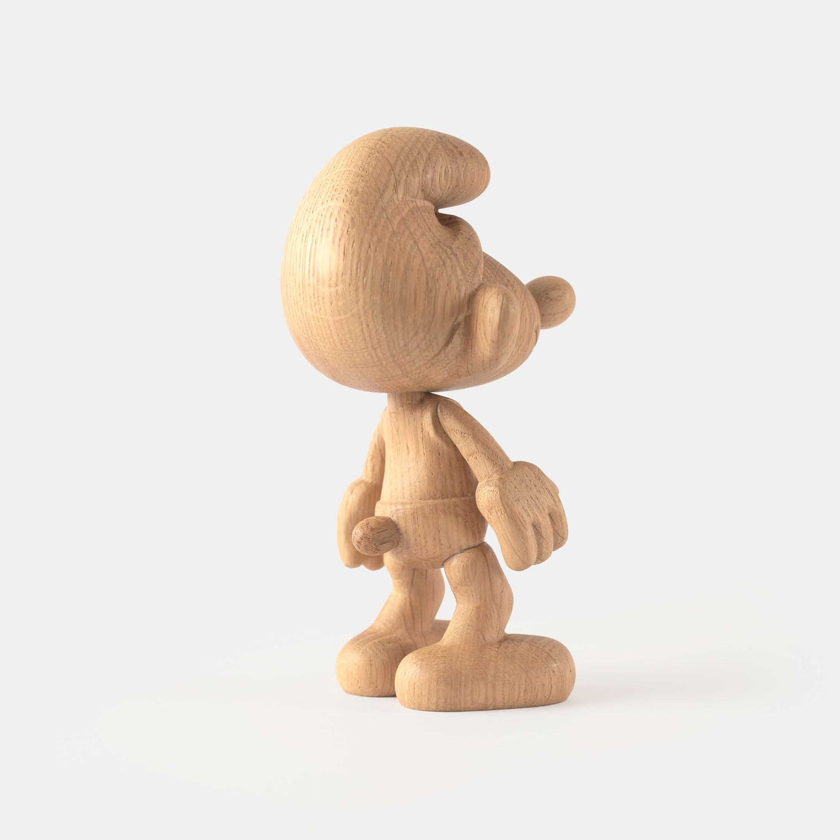 Holzfigur Schlumpf Groß – Eiche · 24 cm | boyhood × Schlümpfe