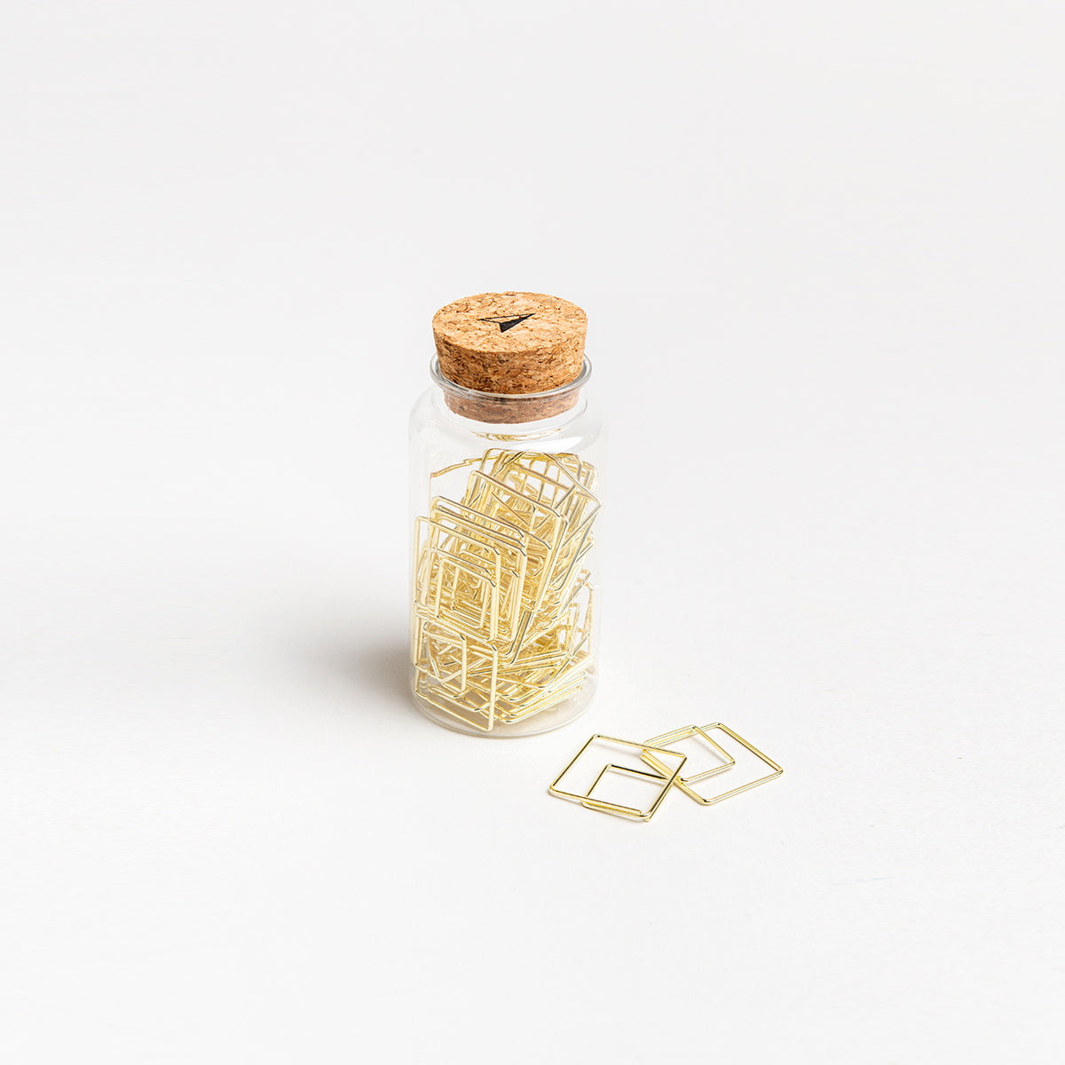 Büroklammern Geo – Gold · 50 Stück · Glas | Somewhere