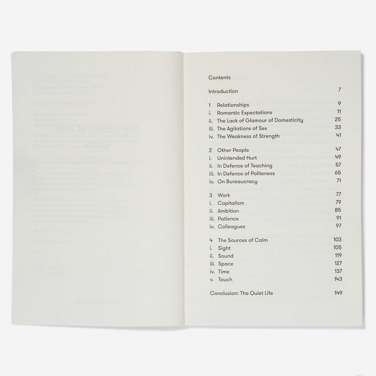 Taschenbuch Calm – Englisch | The School of Life