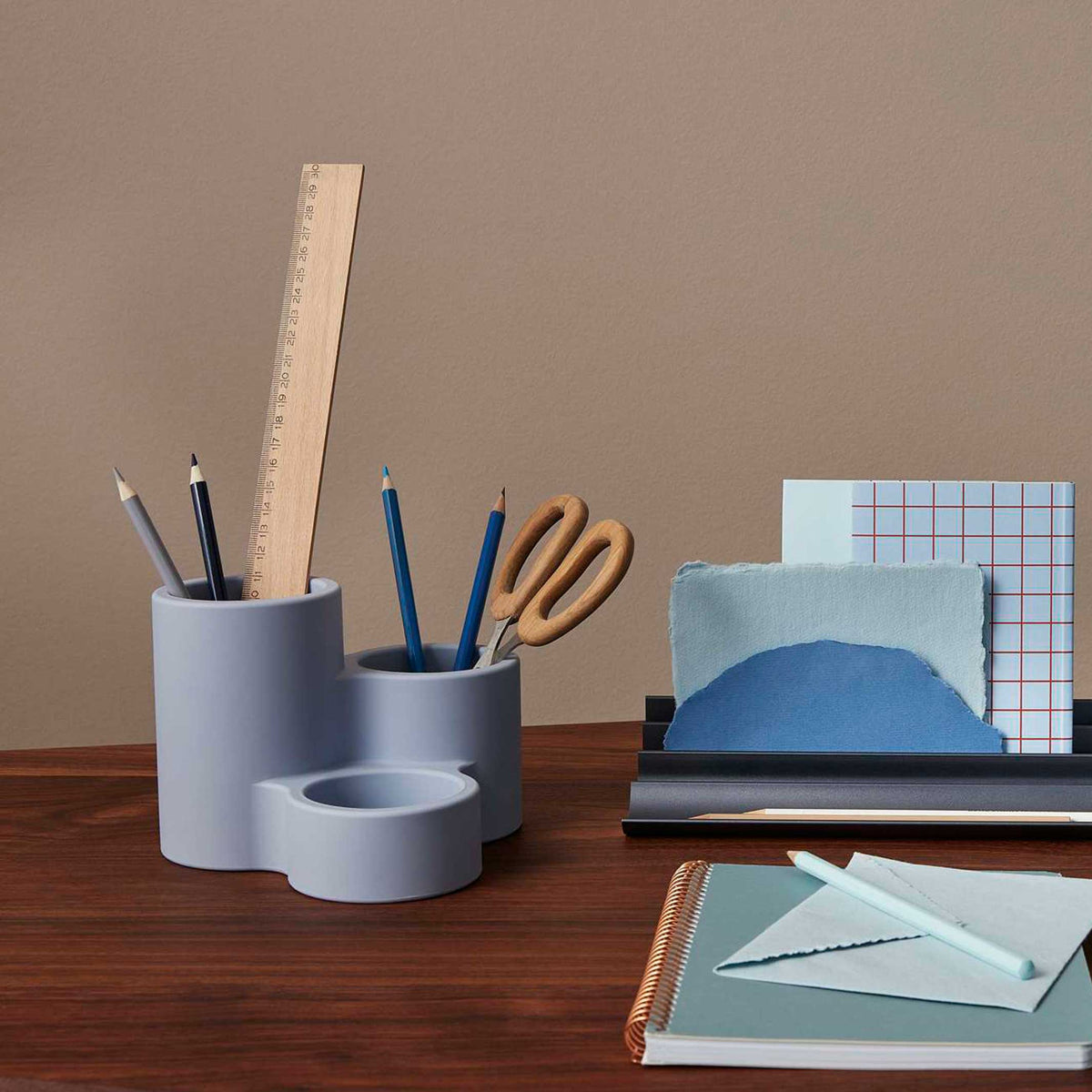 Schreibtisch-Organizer Circles – Eiche · 17 cm | Spring Copenhagen