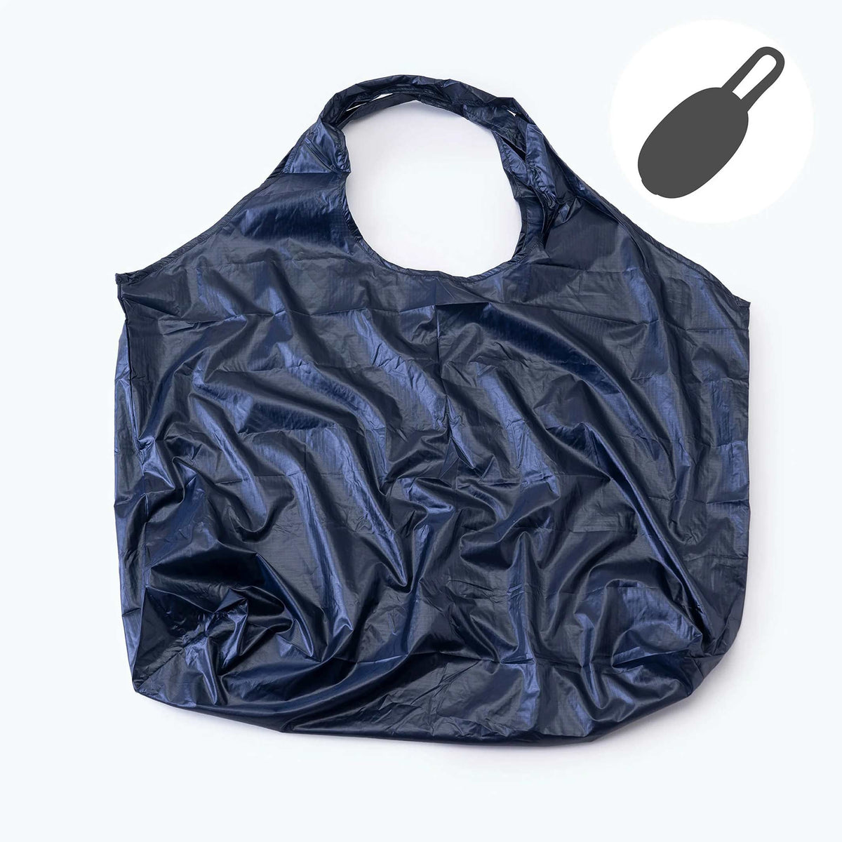 Einkaufstasche Cocoon Large – Nylon · Schwarz · 20 L | 100percent