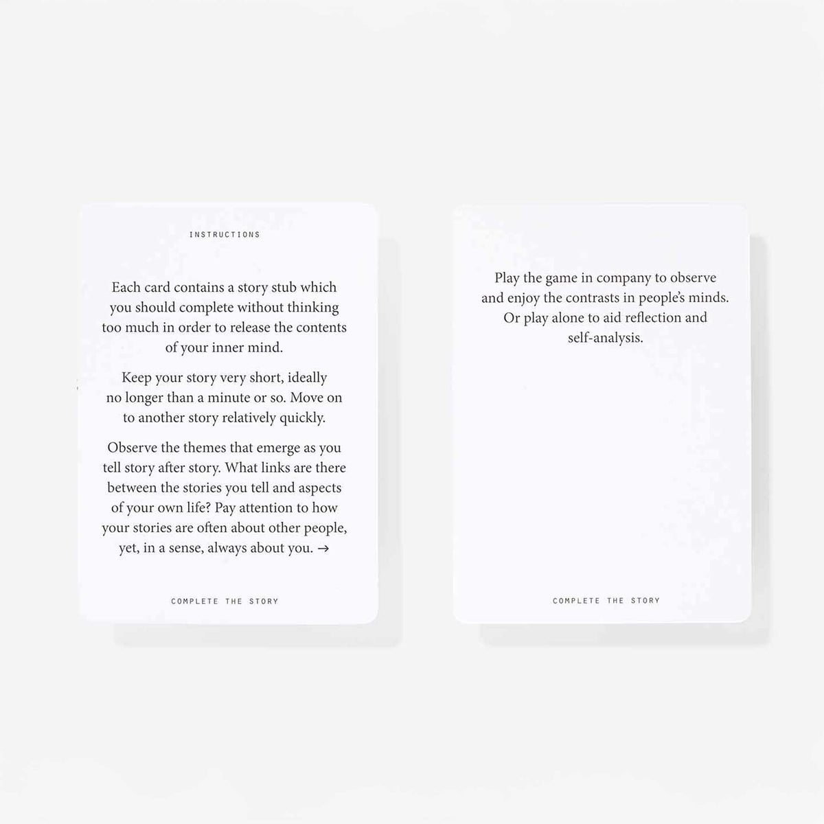 Kartenspiel "Complete the Story" – Englisch | The School of Life
