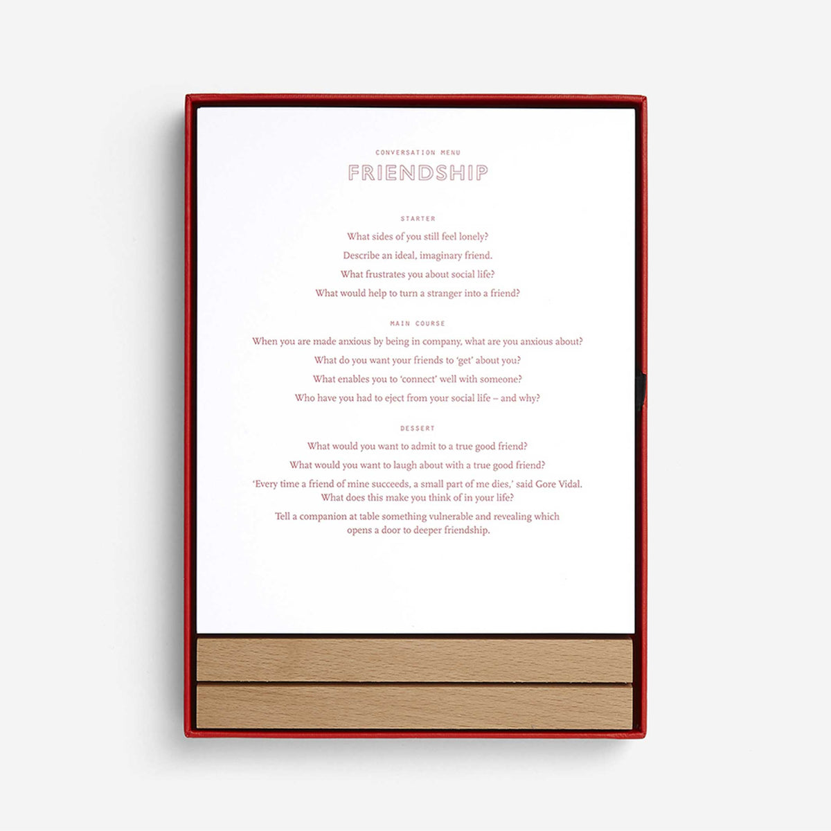 Card Set "Conversation Menus" – English | The School of Life
