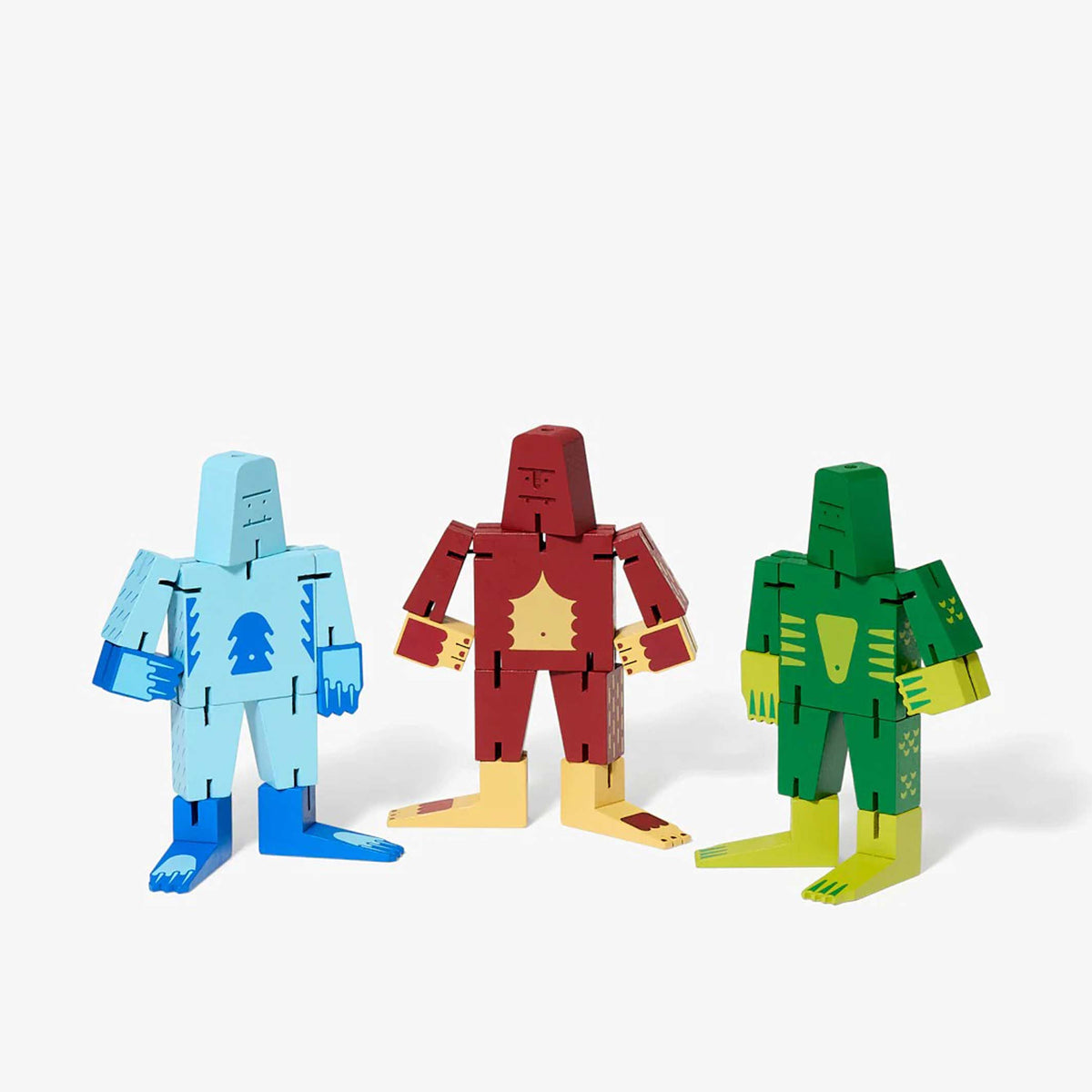 CUBEBOT CRYPTOIDS YETI - Blue 3D Puzzle Robot - Small | David Weeks | Areaware