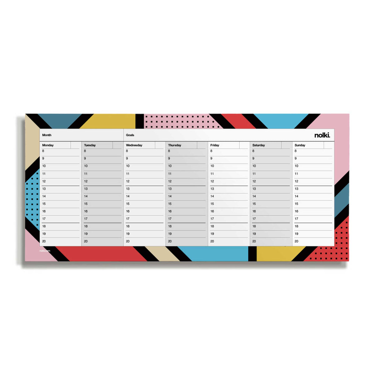 WEEK DESKPLANNER Spark | WOCHEN SCHREIBTISCH PLANER | 50 Seiten | nolki