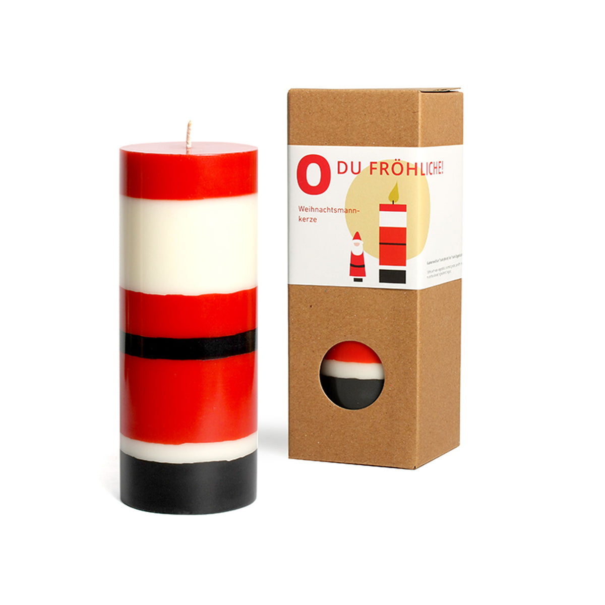 Stumpenkerze Weihnachtsmann – Stearin | not the girl who misses much