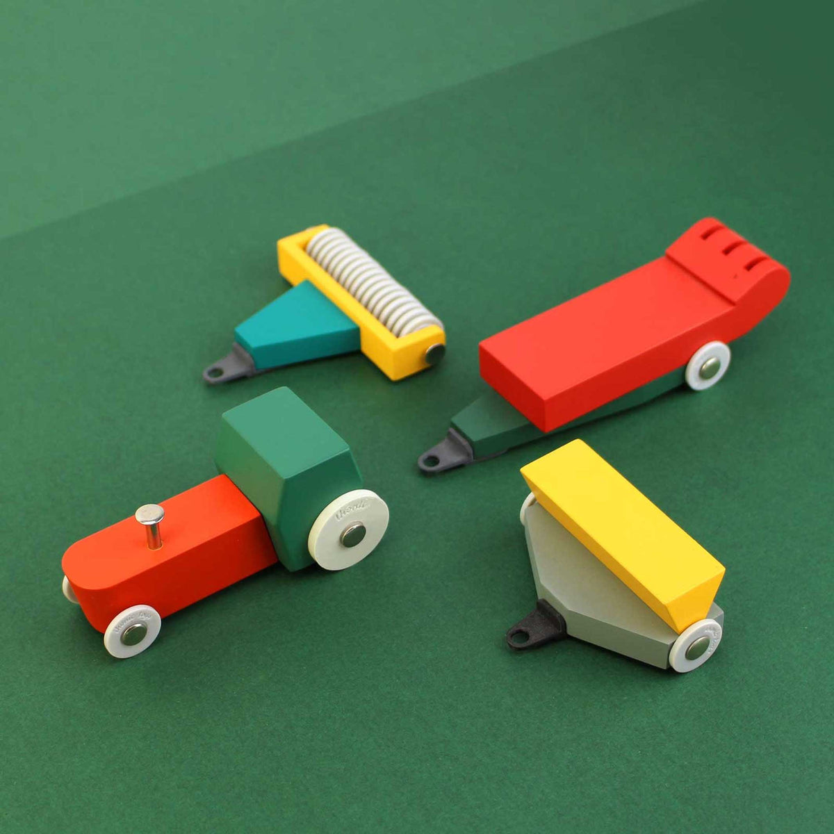VOITURE BI-TON #7 | Coffret de jouets design pour voitures et tracteurs en bois | Floris Hovers | Iconique