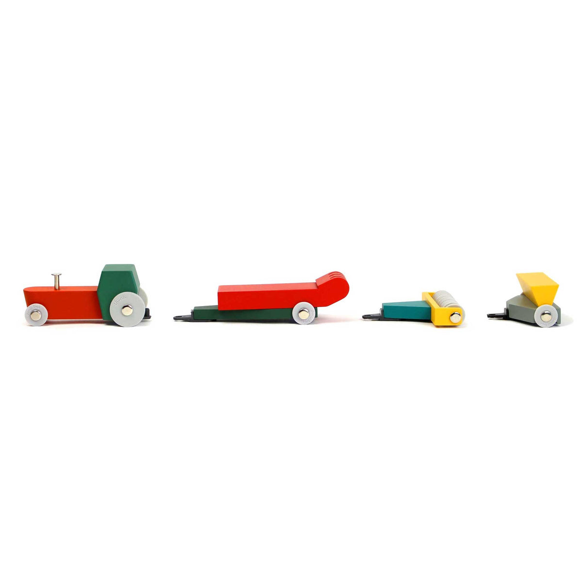 VOITURE BI-TON #7 | Coffret de jouets design pour voitures et tracteurs en bois | Floris Hovers | Iconique