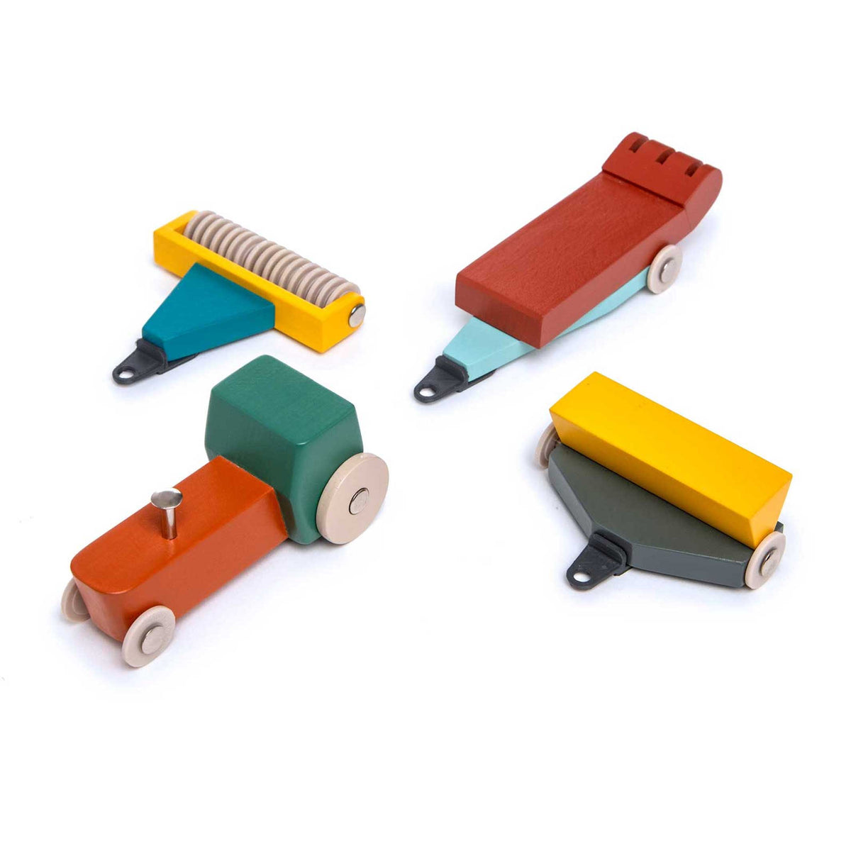 VOITURE BI-TON #7 | Coffret de jouets design pour voitures et tracteurs en bois | Floris Hovers | Iconique