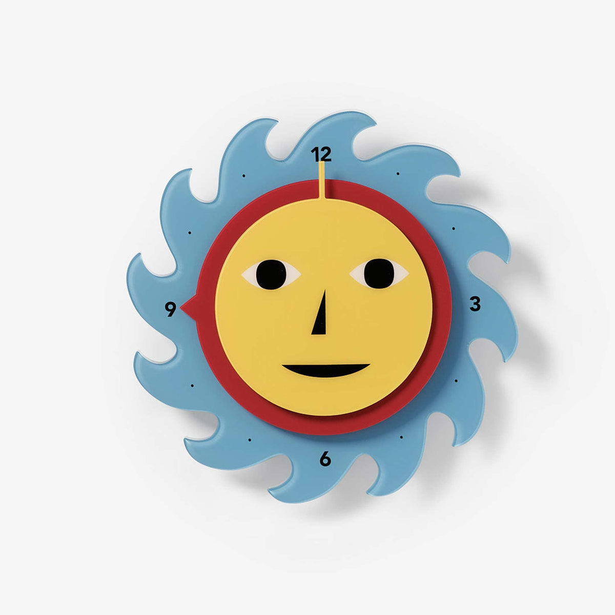 EVERYBODY CLOCK Horloge murale bleue 30 cm ⦰ | Douche Douche | Connaissance de la zone
