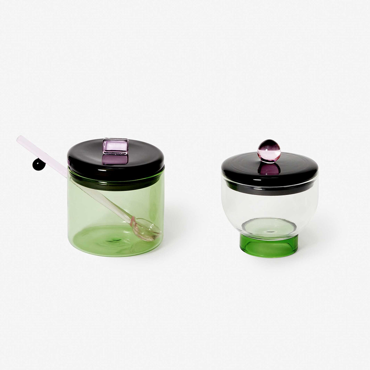 EVERYTHING NICE BOWL | Glass SPICE BOWL with spoon | Sophie Lou Jacobsen | Areaware