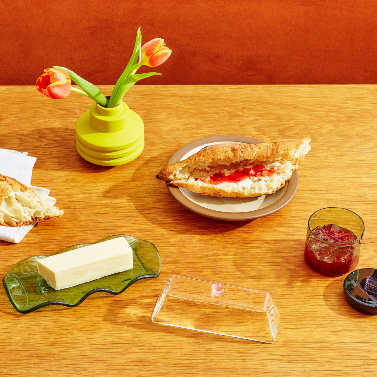 EVERYTHING NICE BUTTER DISH - Glass butter dish | Sophie Lou Jacobsen | Areaware