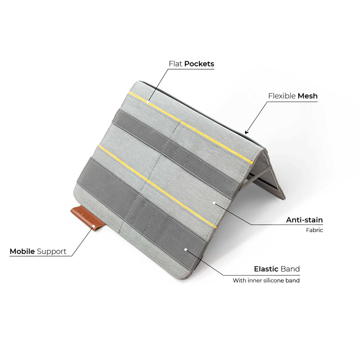 FOLD | 2-IN-1 tragbarer Schreibtisch-ORGANIZER | 30x21 cm | beblau