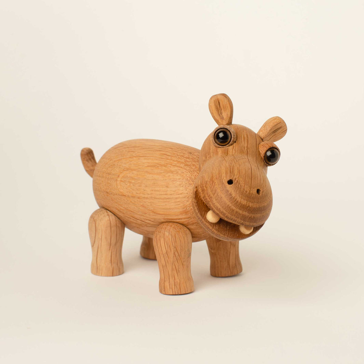 Holz-Nilpferd Flora – Eiche · 12 cm | Spring Copenhagen