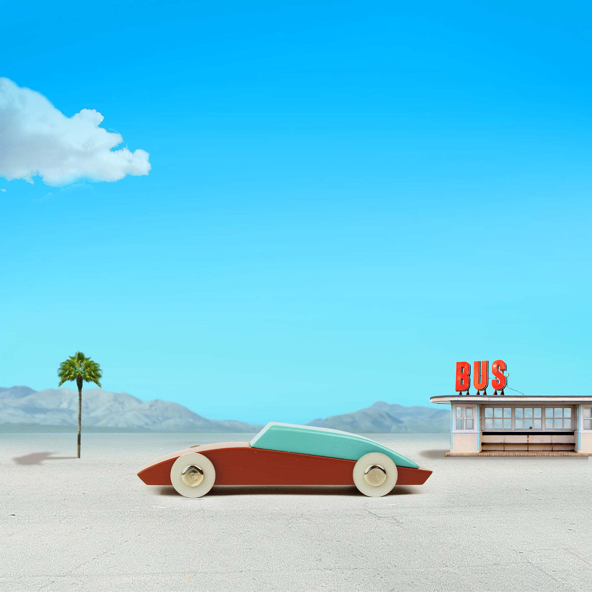 DUOTONE CAR #3 | Design-SPIELZEUGAUTO aus Holz | Floris Hovers | Ikonic