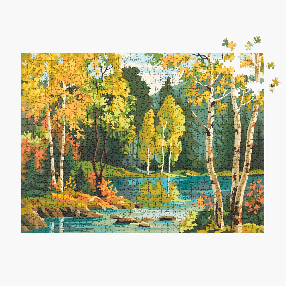 FOREST - Vintage Paint by Numbers - Puzzle 1.000 Teile | parkside