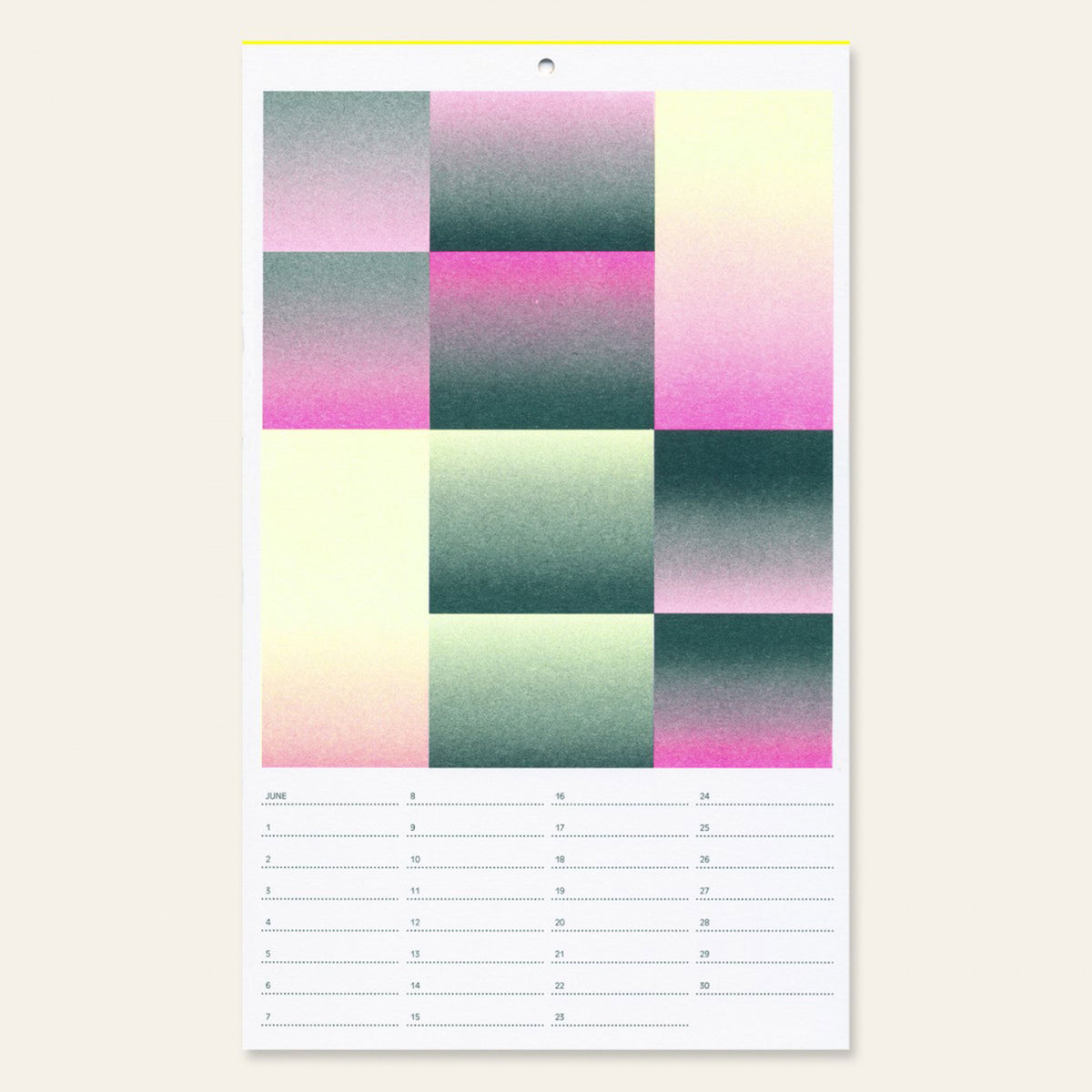 BIRTHDAY CALENDAR | GEBURTSTAGS-KALENDER | Risographiedruck | 29x17cm | Herr & Frau Rio