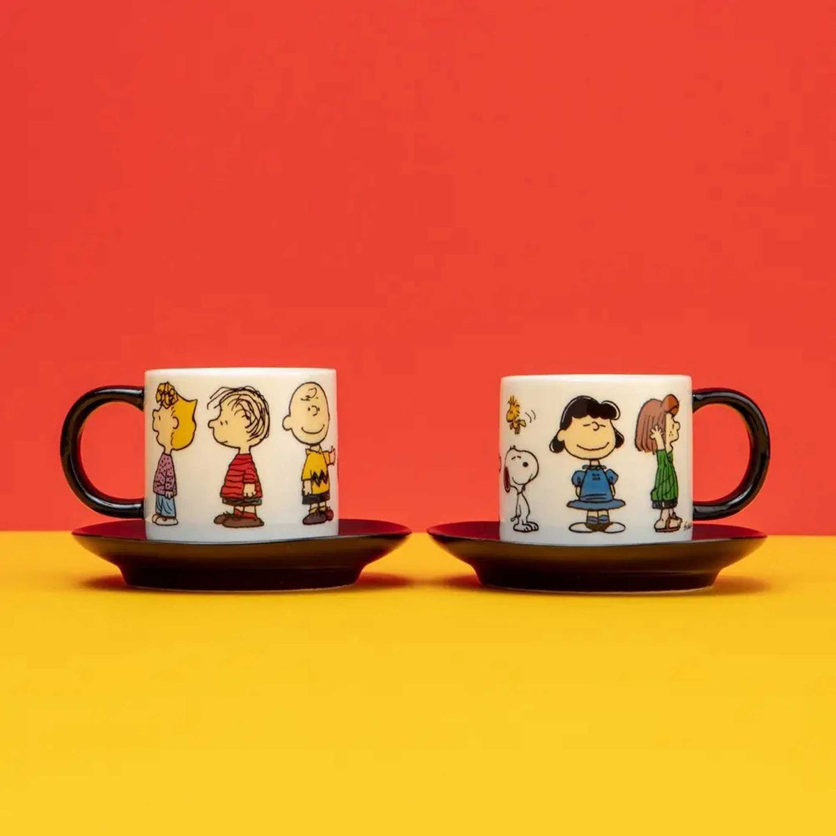 PEANUTS - HAPPINESS is being one of the GANG  | ESPRESSO-TASSEN | 2er Set | Magpie