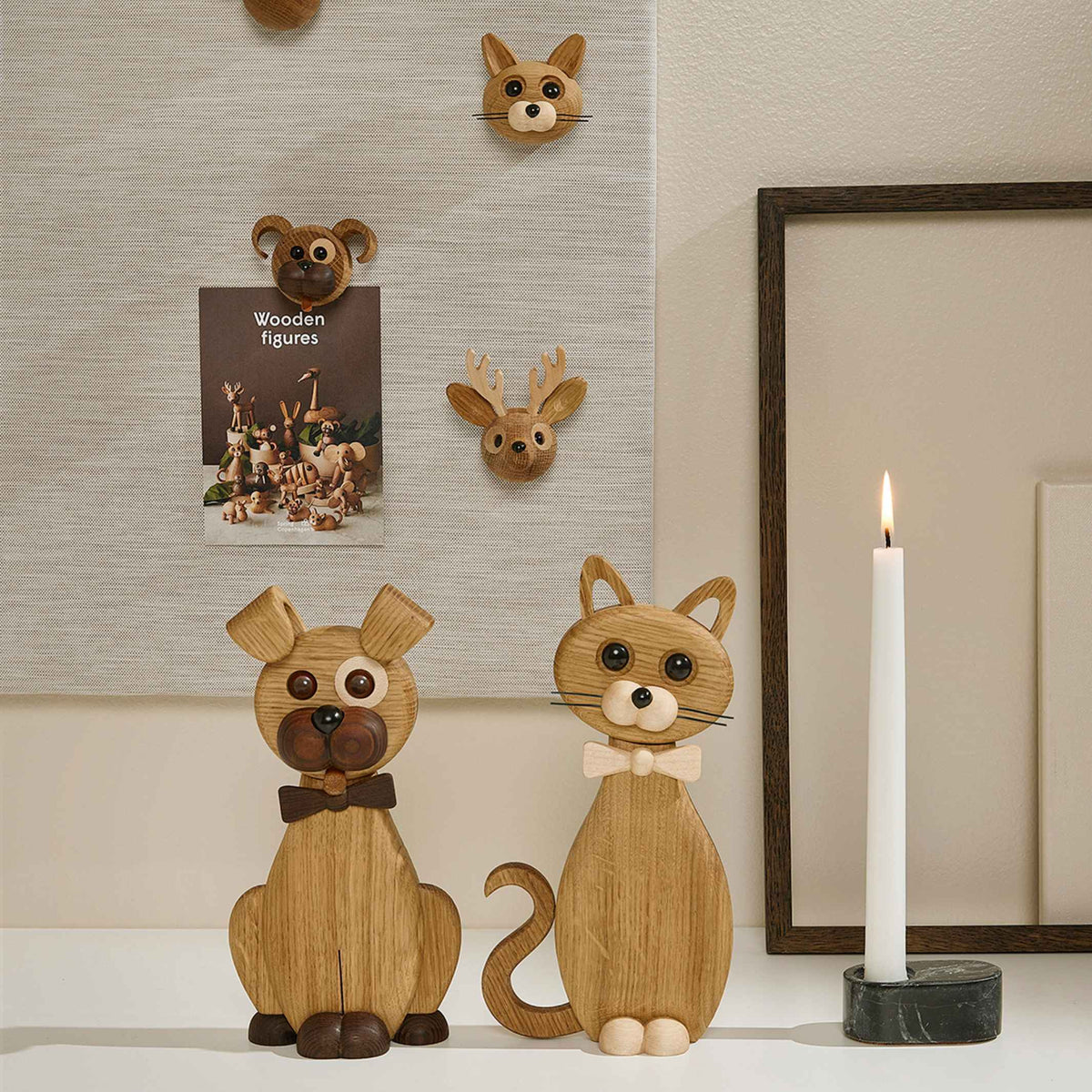 Holzhund-Aufhänger Happy – Eiche · 22 cm | Spring Copenhagen