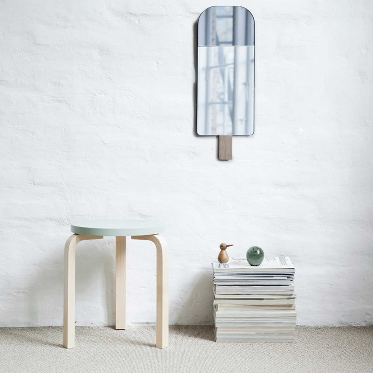 ICE CREAM MIRROR - Grauer Wandspiegel - Nicole & Tor Vitner Servé | EO Elements Optimal