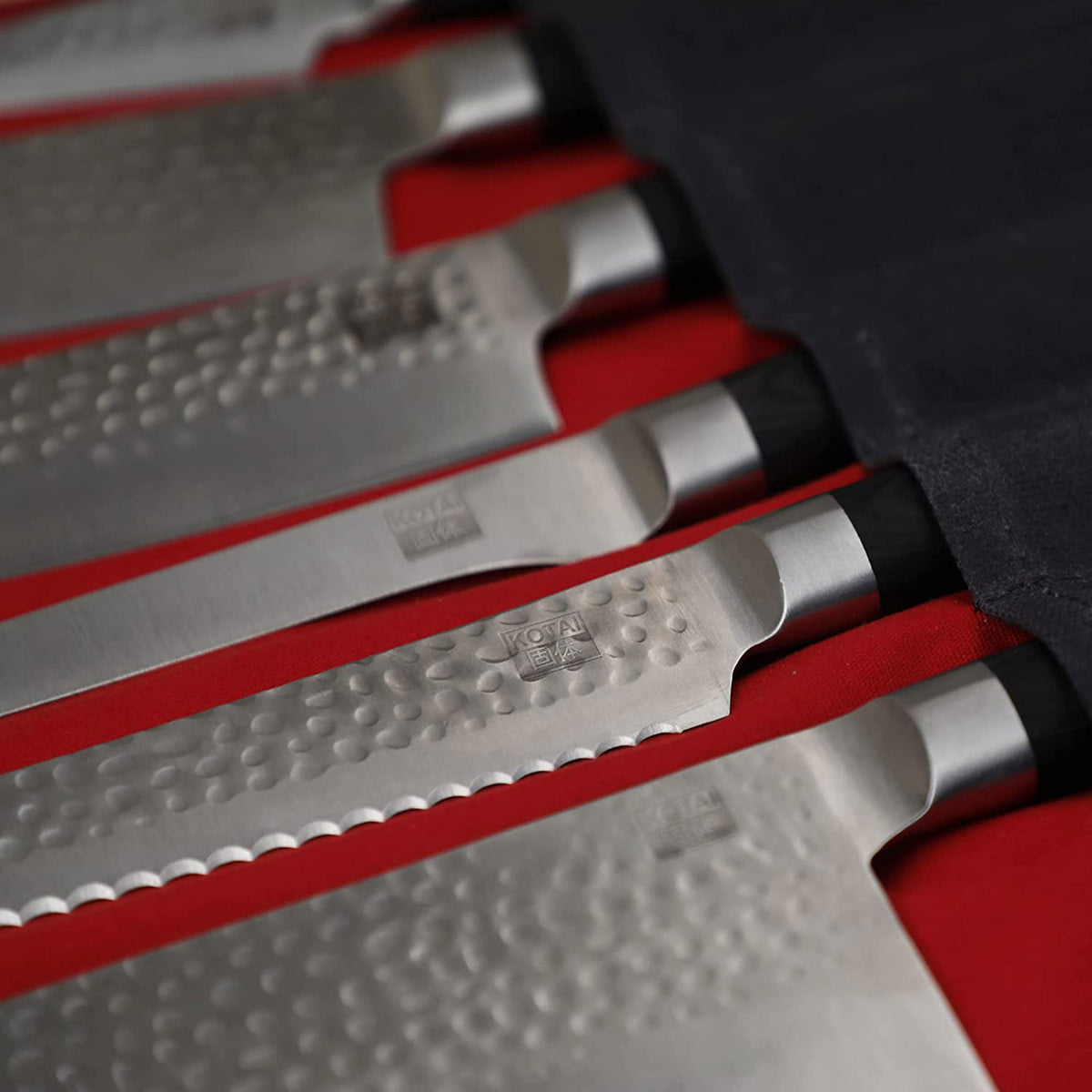 CHEF KNIFE ROLL-UP BAG | Reise-MESSERTASCHE | Cotton Canvas & Leder | Kotai