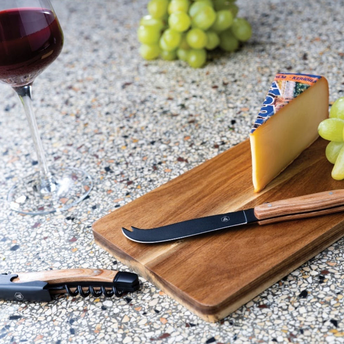 Cheese & wine set - Black Edition 3-piece Set | Laguiole