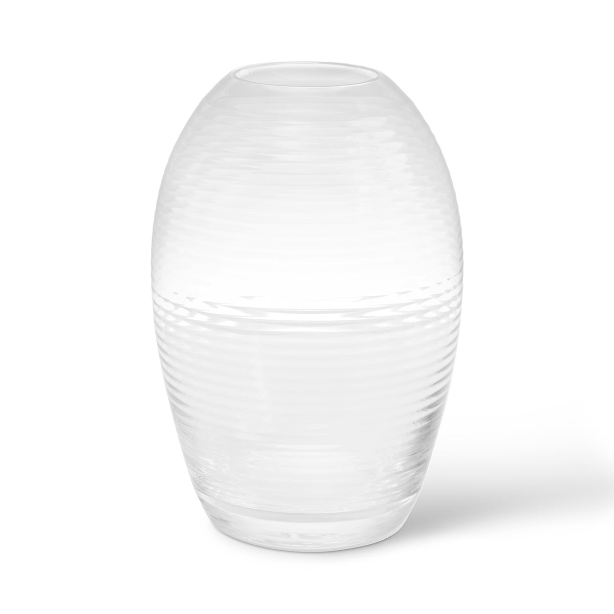 FIL OVALE | VASE EN VERRE ovale | H=20 cm | Samuli Helavuo | Printemps Copenhague