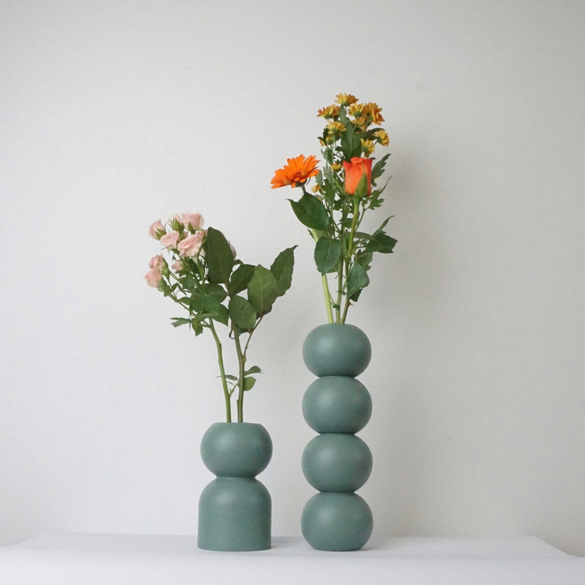 BAS - vase en bois 14 cm de haut | Lys citronné